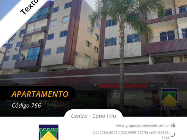 #766 - Apartamento para Venda em Cabo Frio - RJ - 1