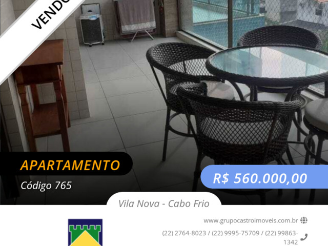 #765 - Apartamento para Venda em Cabo Frio - RJ - 1