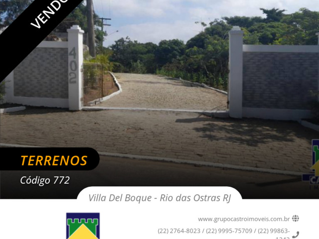 #772 - Área para Venda em Rio das Ostras - RJ - 1