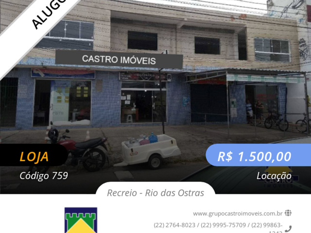 #759 - Casa para Venda em Rio das Ostras - RJ - 1